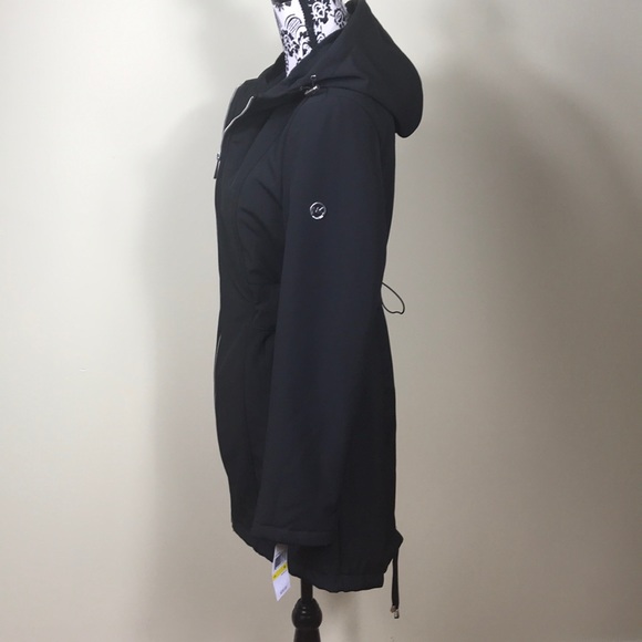 Michael Kors Hooded Soft Coat 🧥 Black W AUTHENTIC - Picture 6 of 8